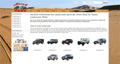 Desktop Screenshot of landcruiser-parts.de